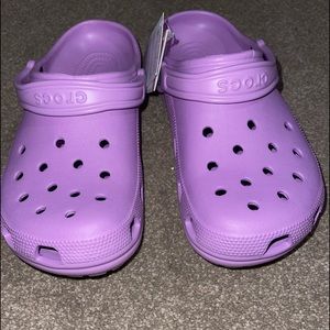 Purple Crocs